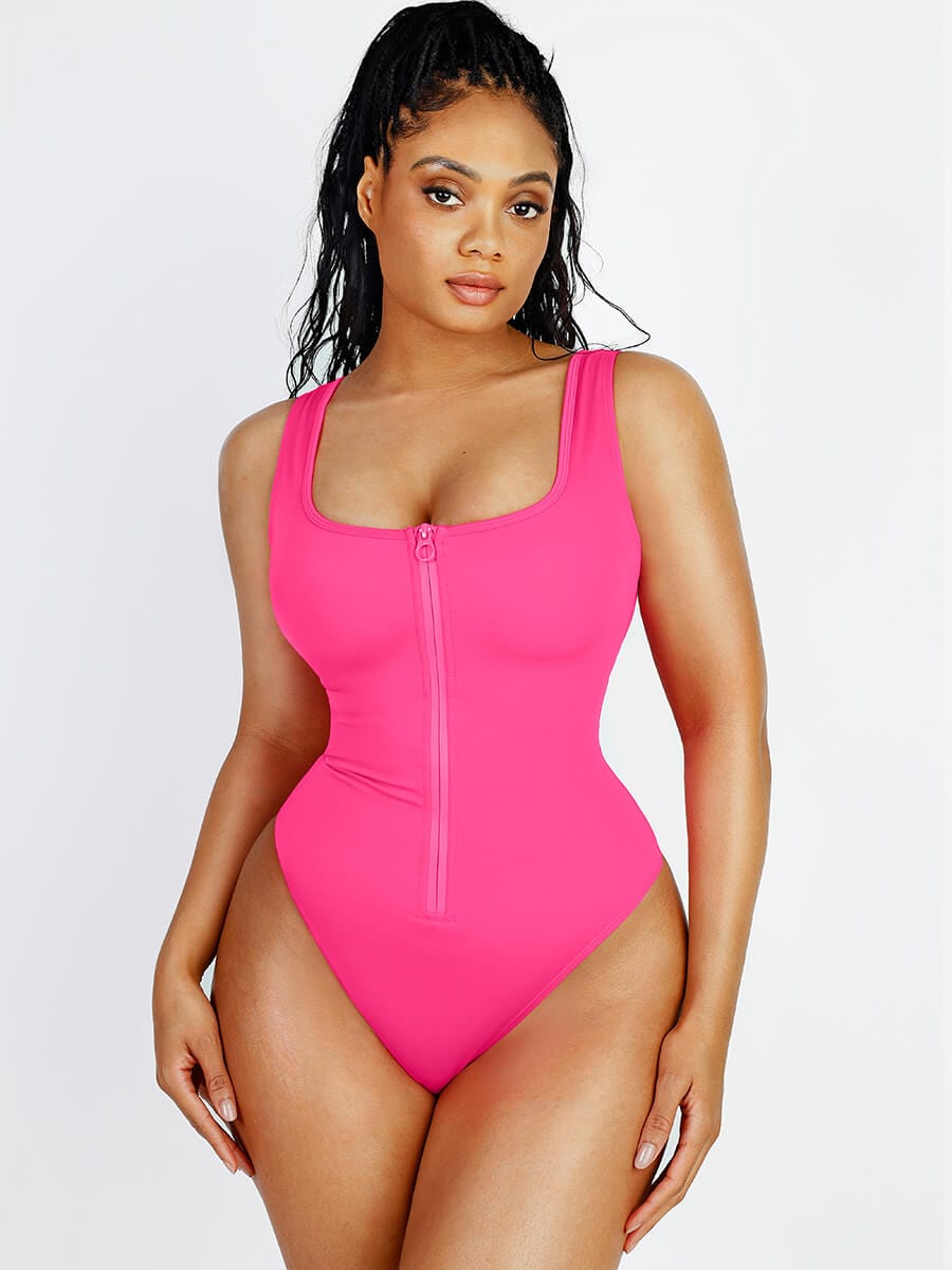Maillot de Bain Zippé Sculptant