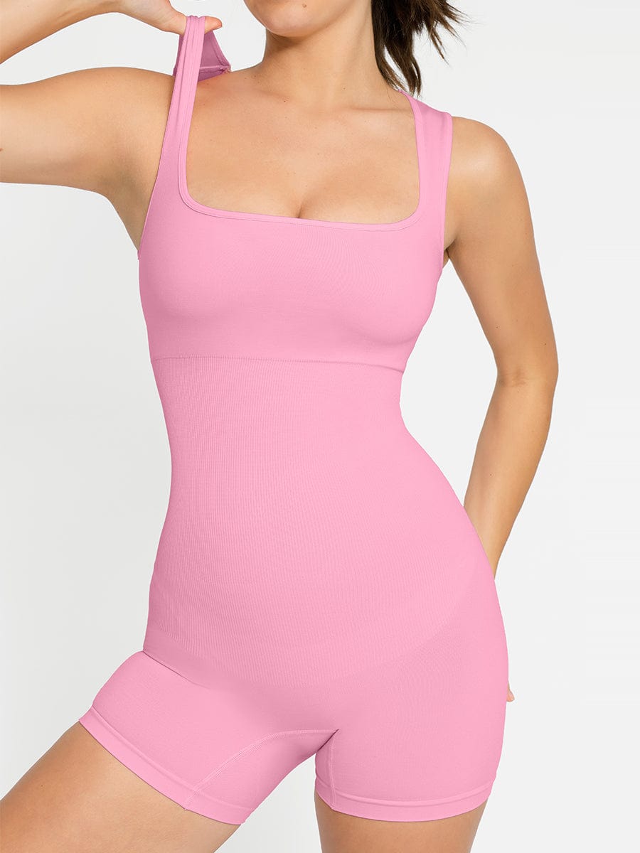 Combinaison Courte Sculptante Soutien-Gorge Intégré