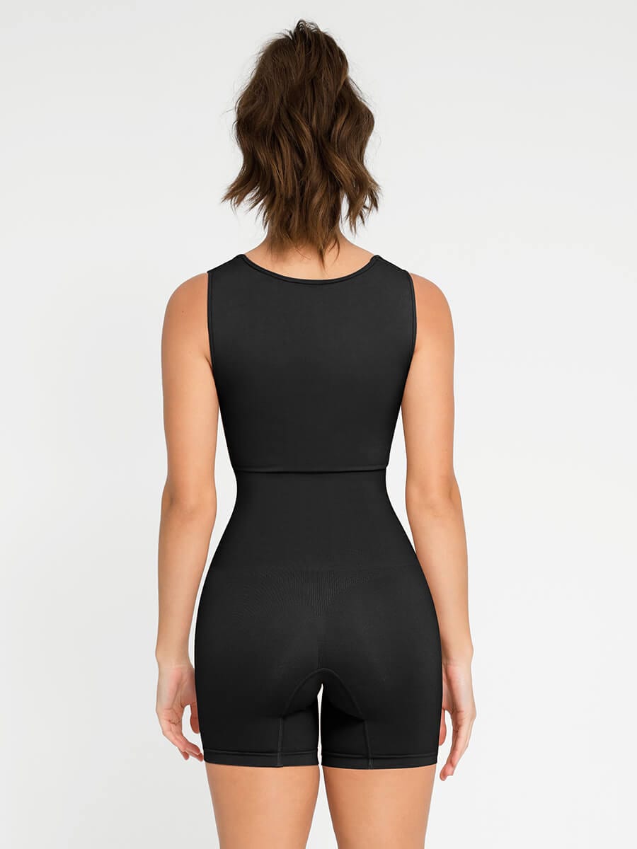 Combinaison Courte Sculptante Soutien-Gorge Intégré